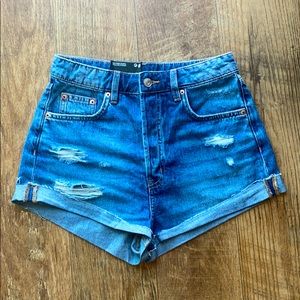 NWT Distressed High Waist Shorts